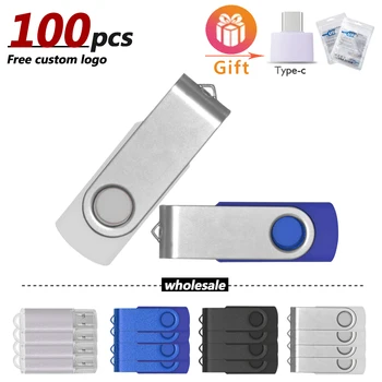 100 USB Flash Összecsukható Pendrive Forgatható pendrive 32 gb-os Memory Stick Forgó Flash Disk Hüvelykujj Toll Tárolása a Számítógép Mac