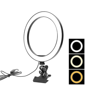 20CM Hordozható Önarckép Gyűrű Ligh Szabályozható Telefon Töltse Gyűrű Ligh USB Kábel a Youtube-on Élő Közvetítés Stúdió Fotózás Videó