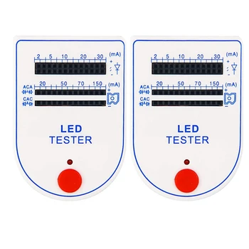 2db LED Teszt Doboz Tester 2-150MA Mini Praktikus Fénykibocsátó Dióda Lámpa Akkumulátor Teszter Praktikus Eszköz LED-es Teszter