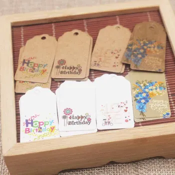 4*2 cm mutli stílusok Diy esküvői címke címke kártya édes férjhez ajándékok címke címke kártya Boldog szülinapot dekoráció címke tag100pc