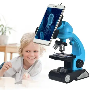 A gyermekek Biológiai Mikroszkóp Készlet Labor LED 100X 400X 1200X Nagyító Mikroszkóp Otthon Iskolában a Gyerekek a Tudomány, Oktatás, Gyermek, Játék, Ajándék