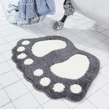 a lábnyomokat akril anti-slip vízálló fürdőszoba szőnyegek konyha szőnyeg lábtörlő szőnyegek