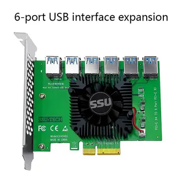 A PCI Express X4 20Gb 1 6 Kelő Kártya PCI-E, Hogy a PCI-E Adapter PCIE Slot 4X, Hogy 16X USB 3.0 Kelő Extender A Bitcoin-Bányász Bányász