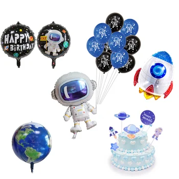 A Világűrben Fél Űrhajós Rakéta Fólia Lufi Gyerekek Szívességet Galaxy/Solar Téma Születésnapi Party Lufi, A Fiú A Szoba Decor Játékok