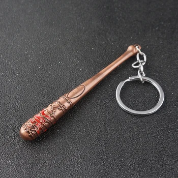 A Walking Dead Stick Kulcstartó Negan Bat LUCILLE Baseball Ütővel alakú kulcstartó, A Férfiak Autót Kulcstartó Ékszerek