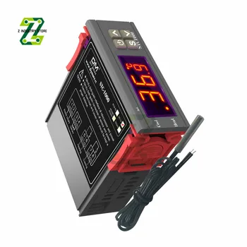 AC 12V 110-220V Digitális LCD Hőmérséklet-szabályozó Termosztát STC-1000 1m NTC Érzékelő Szonda Termosztát Fűtő Hűtő