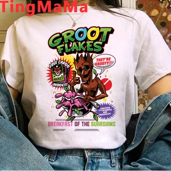 Aranyos Rajzfilm Baba Groot Póló Női Nyári Felsők Anime Vagyok Groot Grafikus Póló Nők Vicces Groot Unisex Maximum T-ing Női