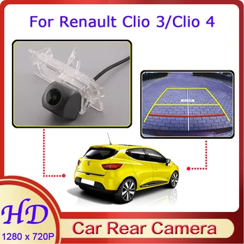 Autó Fordított Kép Halszem CAM Renault Clio 3/Clio 4 2004~2019 éjjellátó HD Dedikált Visszapillantó Vissza Kamera 720P