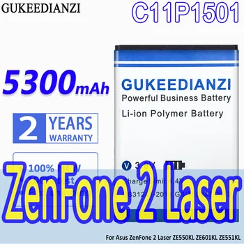 C11P1501 5300mAh 100% Új 5300mAh Li-ion Akkumulátor Asus ZenFone 2 Lézer ZE550KL ZE601KL ZE551KL Telefon Csere Akkumulátor