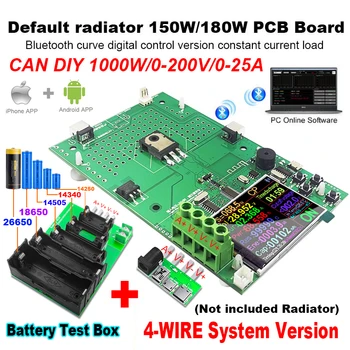 DIY 1000W 4 Vezetékes DC Elektronikus Terhelés Lítium Akkumulátor Tesztelők Kapacitás Monitor Mentesítés Felelős Tápegység Méter PCB-Testület