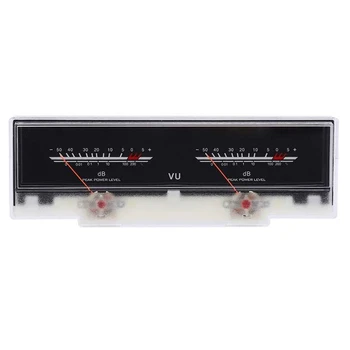 Dupla Mutató VU Meter Sztereó Erősítő Testület DB Hang, Audio Level Indikátor Teszter Állítható Háttérvilágítás