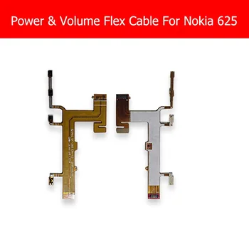 Eredeti Power & Kötet Flex Kábel Nokia 625 Teljesítmény szabályozás Oldalon Gomb Flex Kábel Microsoft Lumia 625 Hangerő FEL/Le Kapcsoló
