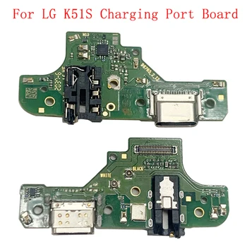 Eredeti USB Töltő Port Csatlakozó Tábla Flex Kábel LG K51S LMK510EMW Töltés Csatlakozó Javítás Alkatrész