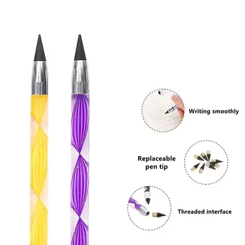 Fekete technológia inkless toll HB ceruza aranyos akril tolltartó Tanuló írásban toll gyerek gyakorlat toll, Irodai ceruza Üzleti díj