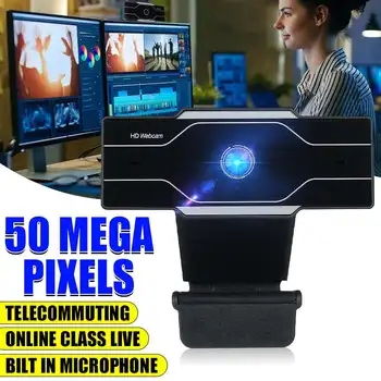 HD 1080P, 720P Webcam Számítógép PC WebCamera A Mikrofon Forgatható Kamerák Élő Adás videohívás Konferencia Munka