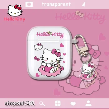 Hello Kitty Airpods Esetben Rajzfilm Aranyos Fülhallgató Esetében Airpods 1 2 Szilikon tok Airpods Pro Kulcstartó Medál Születésnapi Ajándék