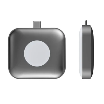 Hordozható 2 Az 1-ben Mágneses kétoldalas Vezeték nélküli Töltő Apple Nézni 6/5/4/3/2/1 USB-C Gyors Töltés Állomás Airpods Pro