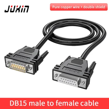 Ipari minőségű DB15 kábel férfi Férfi női női 15-tűs kábel 2 sor 15-tűs soros port párhuzamos port kábel
