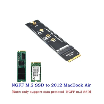 M. 2 NGFF SATA SSD Átalakító Adapter Kártya 2012-Es MacBook Air A1465 A1466 Magas Minőségű, Tartós Adapter