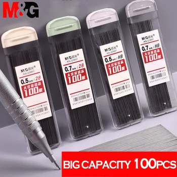 M&G 100/Db 0.5/0.7 mm 2B/HB Ceruza Vezet Automatikus Ceruza Core Utántöltő Iroda Művészeti Iskola Rajz Rajz Supplie