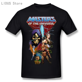 Masters Of the Universe-T-shirt Rövid Ujjú Alkalmi Férfi O-nyak 100% Pamut Tshirts Póló Felső