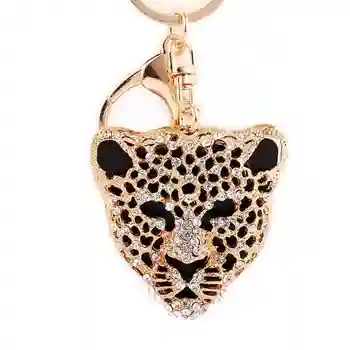 Nagy értékesítés, alufelni leopárd kulcstartó gomb/női táska/kocsi kulcsot/a-autó dekoráció medál ékszer Megállapítások