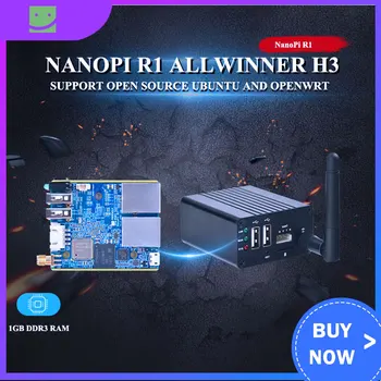 NanoPi R1 Allwinner H3 Dual 1 gb Ethernet Port, Wifi & BT, fedélzeti eMMC USB & Soros Port sok