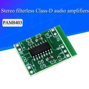 PAM8403 Szuper Mini Digitális Erősítő Tábla 2 * 3 WATTOS D Osztályú Digitális 2.5 V 5V Teljesítmény Erősítő Testület Hatékony