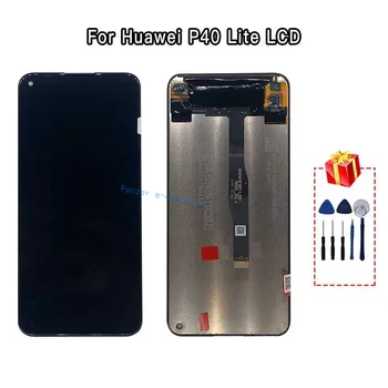 Per 6.4 pollici Huawei P40 Lite Kijelző LCD érintőképernyő párkány Digitalizáló Közgyűlés per Huawei Nova 6SE