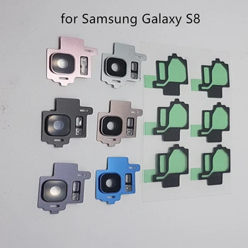 Samsung Galaxy S8/ S8 Plusz G950 G955 Hátsó Hátsó Kamera Üveg objektívvédő a Keret Jogosultjának Csere, Javítás, Alkatrészek