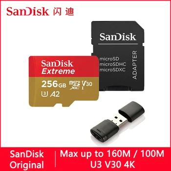 SanDisk Extreme/Ultra Micro SD 128 GB 32 GB 64 GB 256 gb-os 400GB Memória Kártya 32 64 128 GB-os Micro SD Kártya SD/TF Flash-MicroSD U1/U3 4K