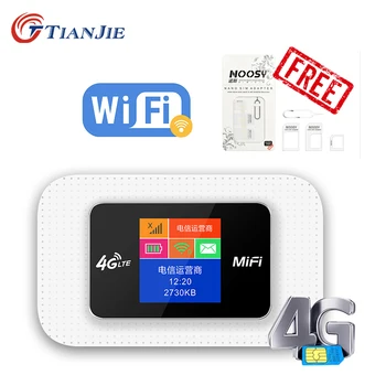 TIANJIE 4G LTE Mobile Hotspot Vezeték nélküli Módosított Szélessávú Mini Mifi Nyitva 3G Modem Hordozható Wifi Router Repeater Dongle