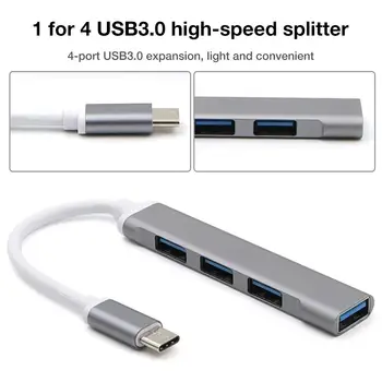 USB-C HUB 3.0 C Típusú 3.1 4 Port Több Splitter OTG Adapter A Lenovo Xiaomi Macbook Pro 13 15 Air Pro PC Számítógép Tartozékok