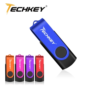 USB pendrive 32 GB, 128 GB pendrive 64 gb-os TECHKEY pendrive 8 gb-os pendrive 4GB micro cel memoria usb memory stick ajándék, u lemez
