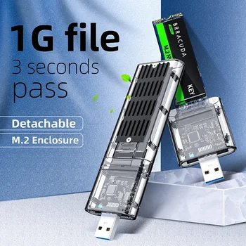 UTHAI M. 2 SSD Átlátszó USB3.0 3.1 SSD szilárdtestalapú PCIE Jegyzőkönyv Külső M. 2 NVMe Merevlemez Burkolat Olvasó