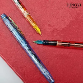 Világos, Átlátható Fountain Pen 0.5/0.38 mm Nib Írás Kalligráfia Tinta, Toll Diák Írószer-Ajándék Iskola irodaszerek