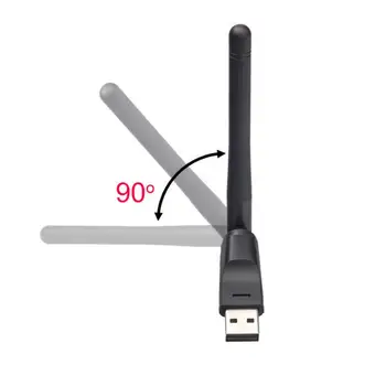 WiFi Vezeték nélküli Hálózati Kártya USB 2.0 150M 802.11 b/g/n LAN Adapter A Forgatható Antenna, Laptop, PC Mini Wi-fi Dongle
