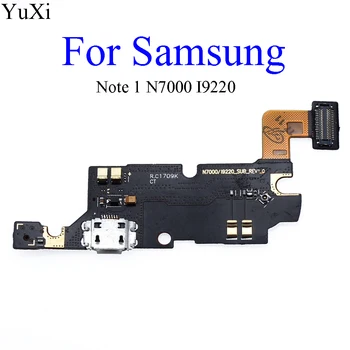 YuXi USB Töltő Port Csatlakozó Felelős Dock Csatlakozó, Jack Csatlakozó Flex Kábel Samsung Galaxy Megjegyzés 1 Megjegyzés 1 N7000 I9220