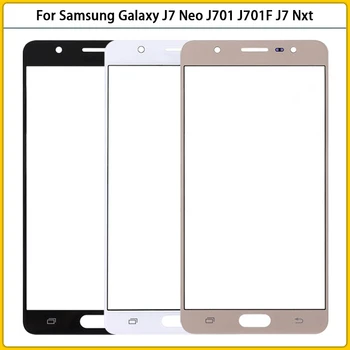 Új 5.5 Samsung Galaxy J7 Neo J701 J701F J7 Nxt SM-J701F Érintőképernyős LCD Első Külső Üveg Panel Kapcsolatot Lencse Üveg Replac