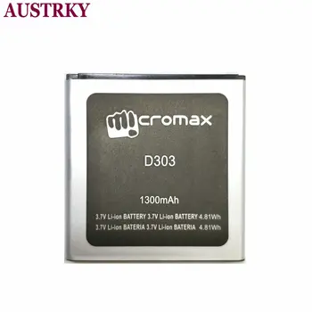 Új Akkumulátor Micromax D303 Telefon 1300mAh Baterij Aksija Akkumulátorok + követőkód