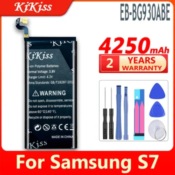 4250mAh EB-BG930ABE Samsung GALAXY S7 S 7 G9300 G930F G930A G9308 SM-G9300 Telefon Akkumulátor Akkumulátor Eszközök