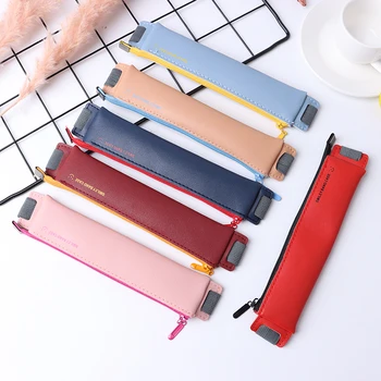 Luxus PU bőr rugalmas csatos tolltartó könyv notebook a divat, tolltartó iskola irodai találkozó, tolltartó, könnyen hordozható